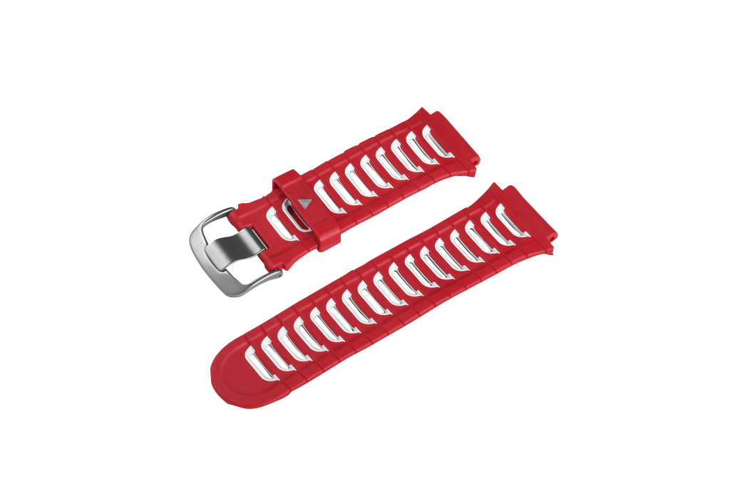 Garmin Forerunner 920XT watch band, red/white, two-piece set (010-11251-42)