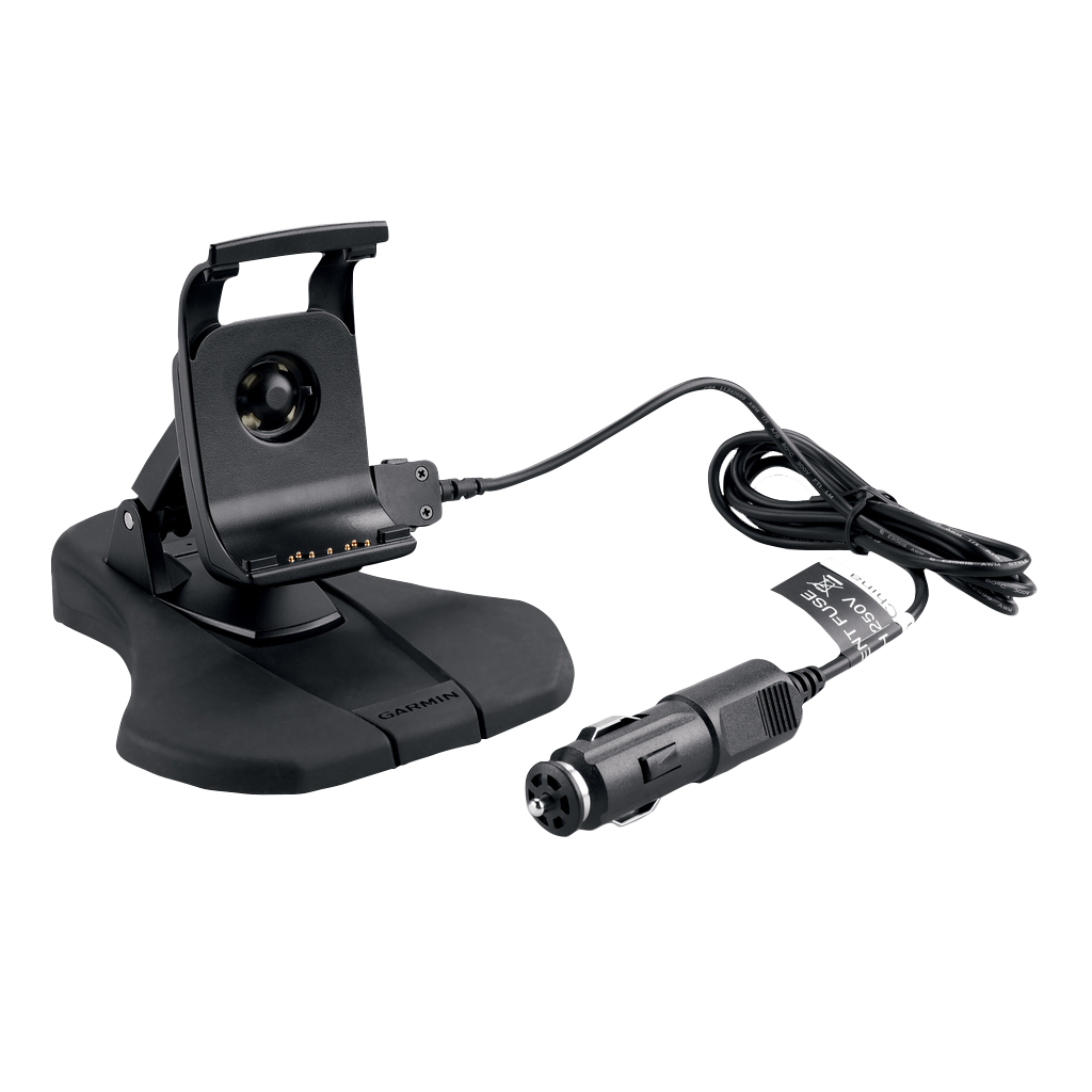 Garmin Friction Mount Kit with Speaker for Montana Series, black with car power adapter