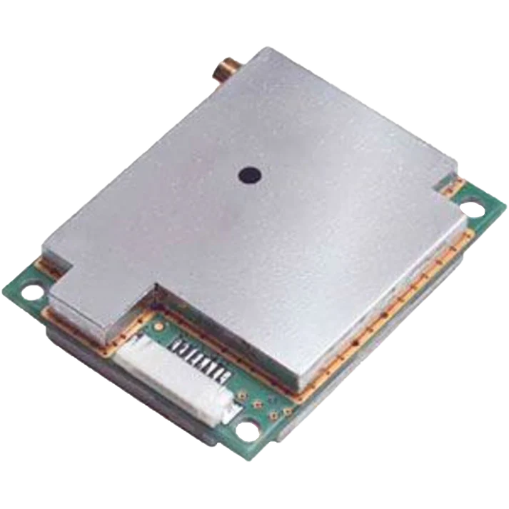 Garmin GPS 15xL-W sensor module with silver shielding and green PCB