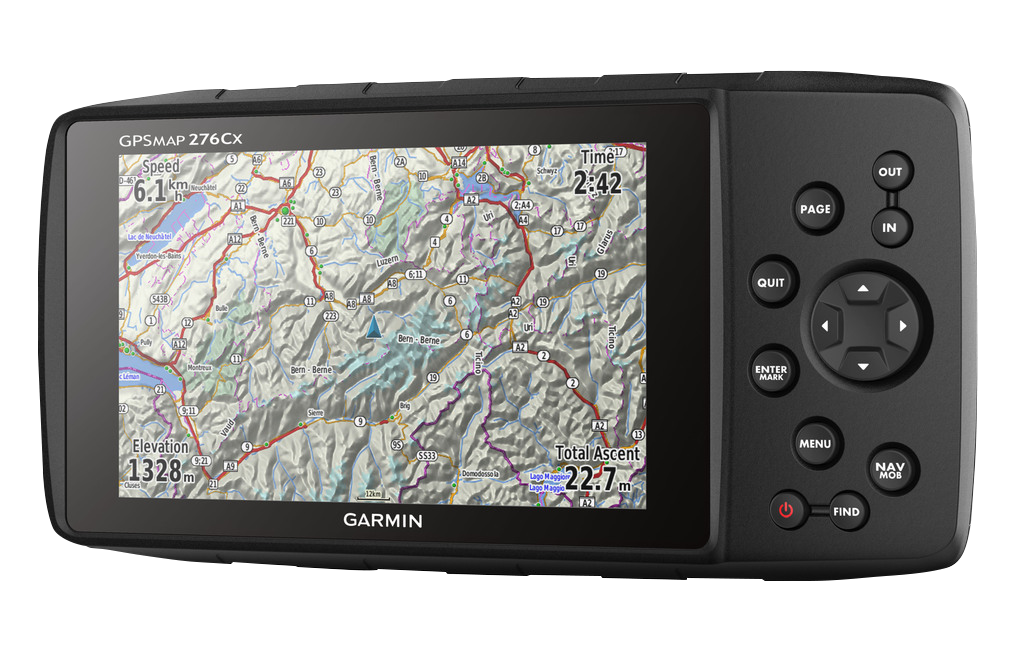 GPSMAP 276Cx Garmin automotive bundle navigation device with color map display and control keypad