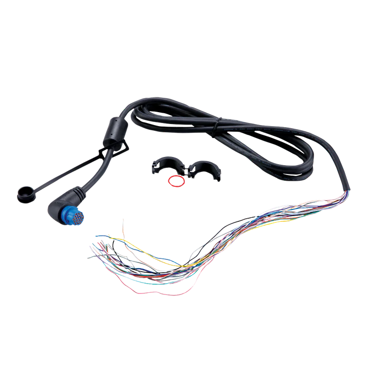 Garmin NMEA 0183 threaded right-angle cable for GPSMAP, 6 ft, marine electronics accessory with multiwire harness