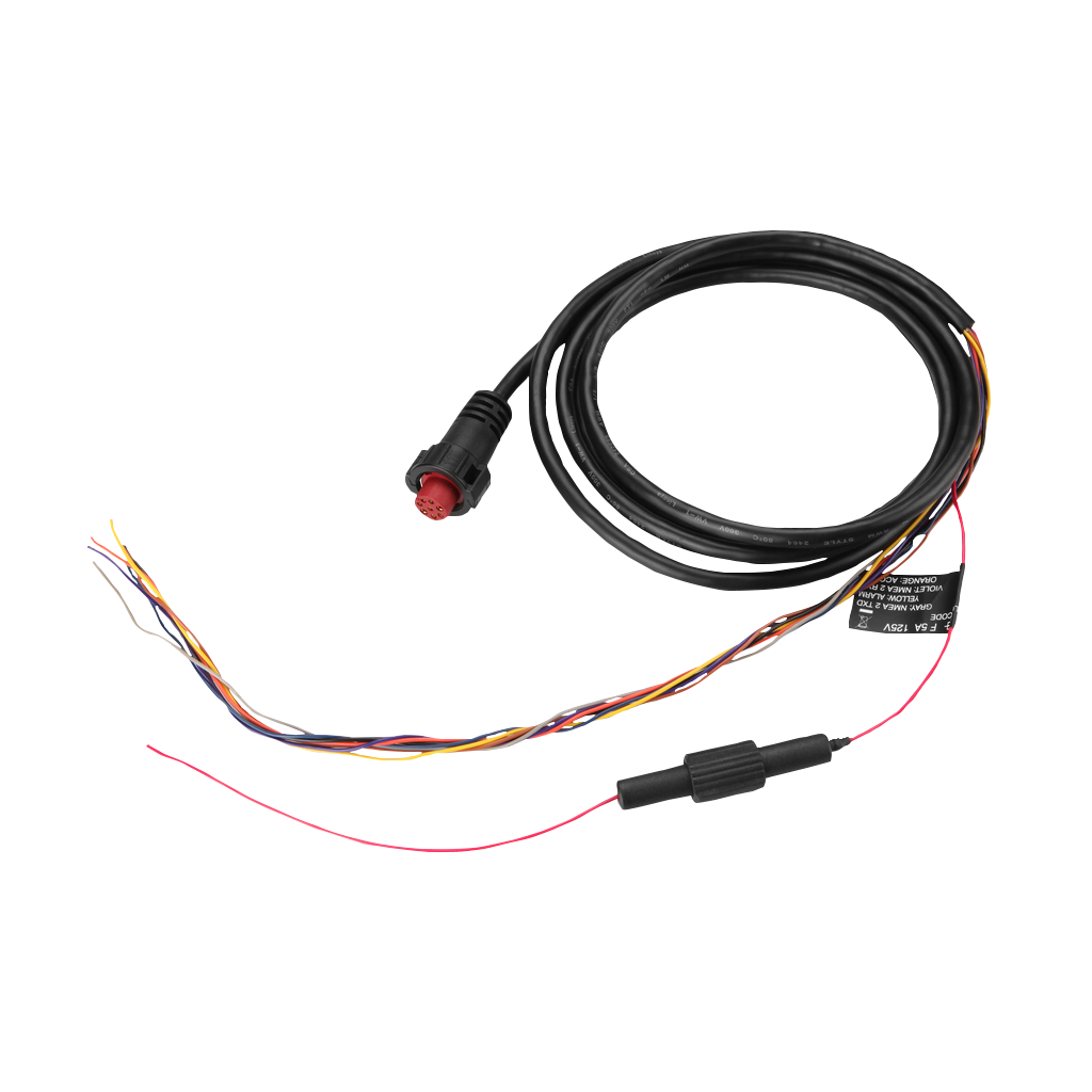Garmin 8-pin power cable for EchoMAP and GPSMAP marine chartplotters