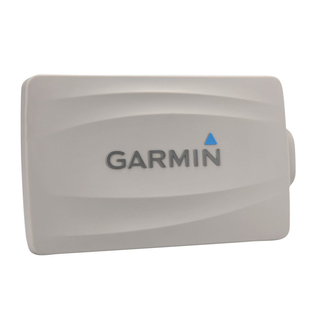 Garmin protective cover for EchoMAP and GPSMAP, gray plastic with Garmin logo.