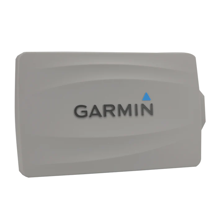 Protective cover for GPSMAP 800 Series by Garmin; white plastic shell with Garmin logo.