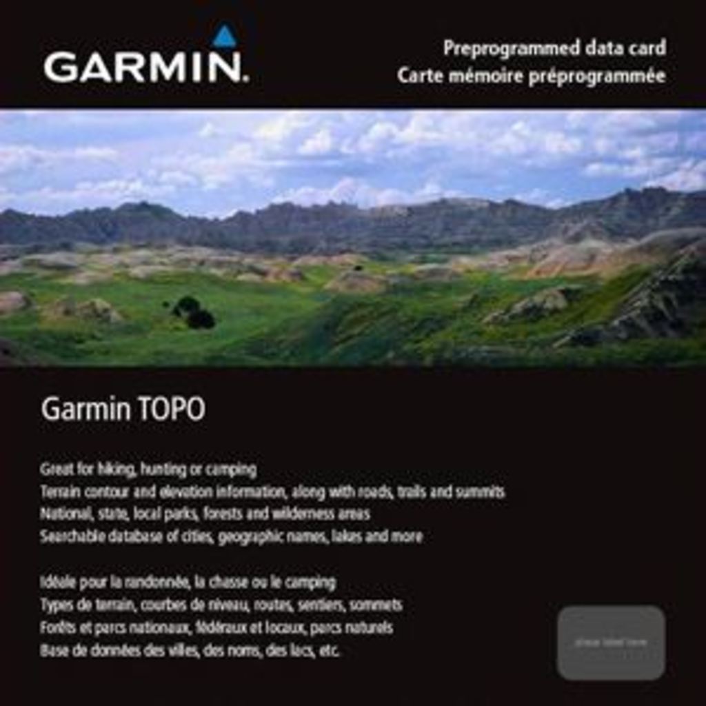Garmin TOPO Canada-Northwest microSD Card; preprogrammed GPS map data by Garmin