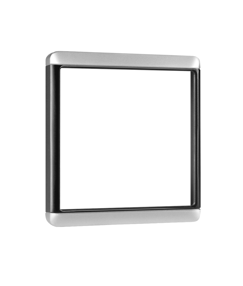 Garmin trim snap piece cover, silver/black frame, marine electronics accessory