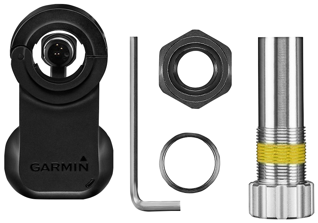 Garmin Vector S to 2S Upgrade Kit, 5-piece kit for bicycle power meters; black sensor pod with metal hardware
