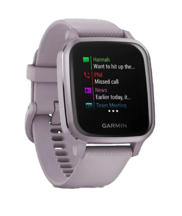 Garmin Venu Sq Orchid GPS smartwatch, certified refurbished