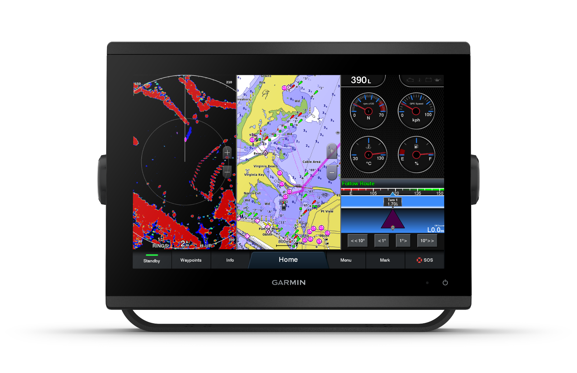 Garmin GPSMAP 1243xsv With GMR 18 HD+ Radome (010-02367-51) by Garmin