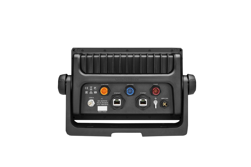 Garmin GPSMAP 7608xsv marine chartplotter back panel with Ethernet ports