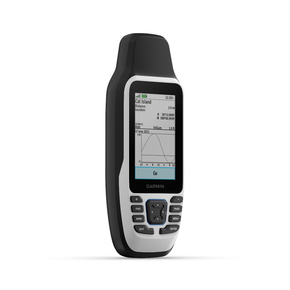 Garmin GPSMAP 79s handheld marine GPS navigator, black with silver bezel