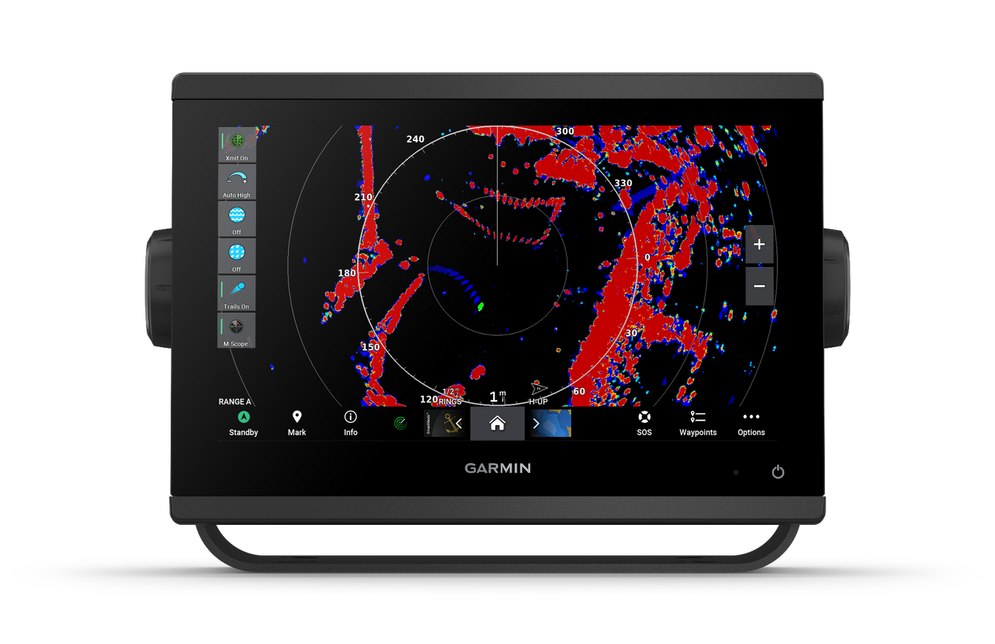 Garmin GPSMAP 923xsv black marine chartplotter with GMR 18 HD+ radome