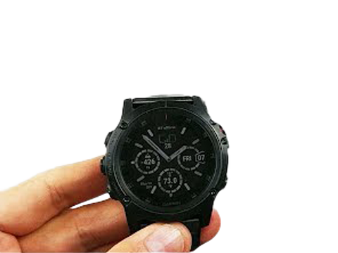 Garmin Fenix 5X Plus Sapphire GPS smartwatch with black band