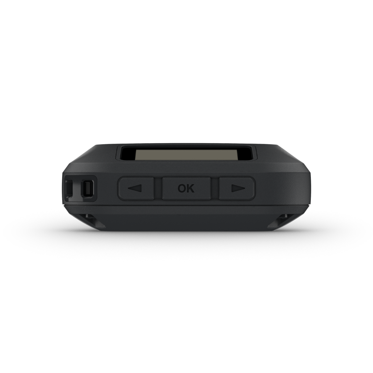 Garmin inReach Messenger black satellite communicator, front view with OK and arrow buttons
