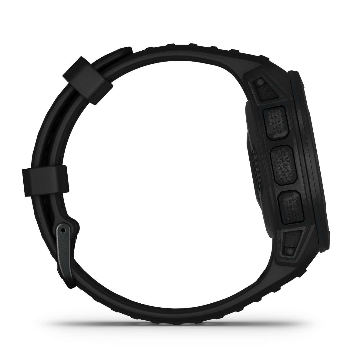 Garmin Instinct Esports Edition smartwatch, Black Lava, rugged side view