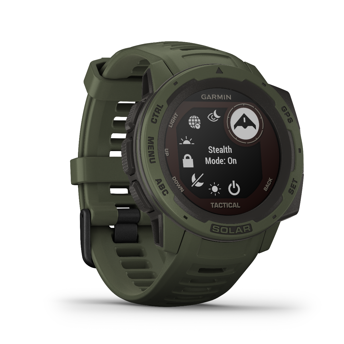 Garmin Instinct Solar Tactical Edition, Moss, Rugged GPS Smartwatch (Garmin Certified Refurbished) by Garmin