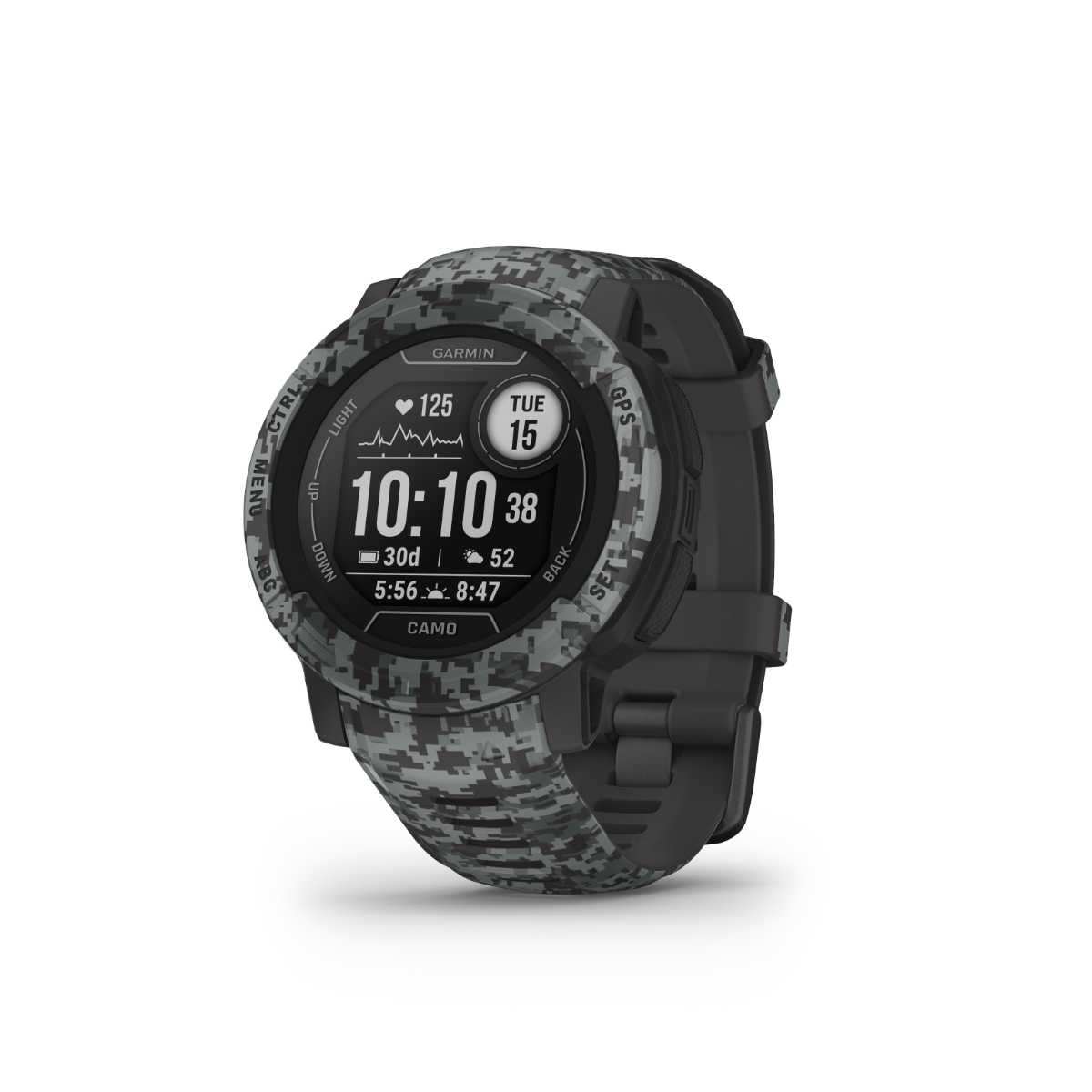 Garmin Instinct 2 Camo Edition, Graphite Camo (010-02626-13) by Garmin
