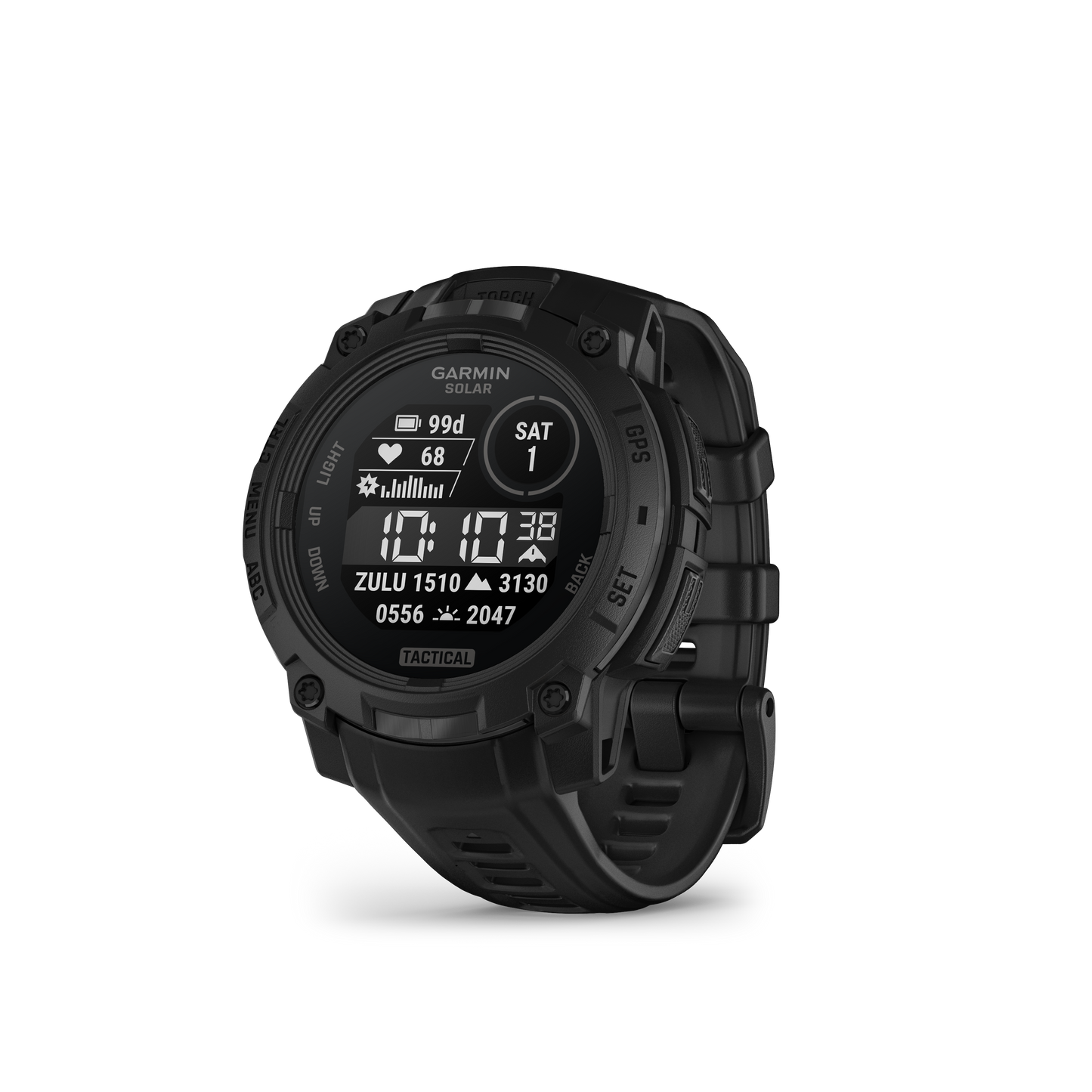 Instinct 3 Solar Tactical smartwatch, 50mm, black case with black band Garmin