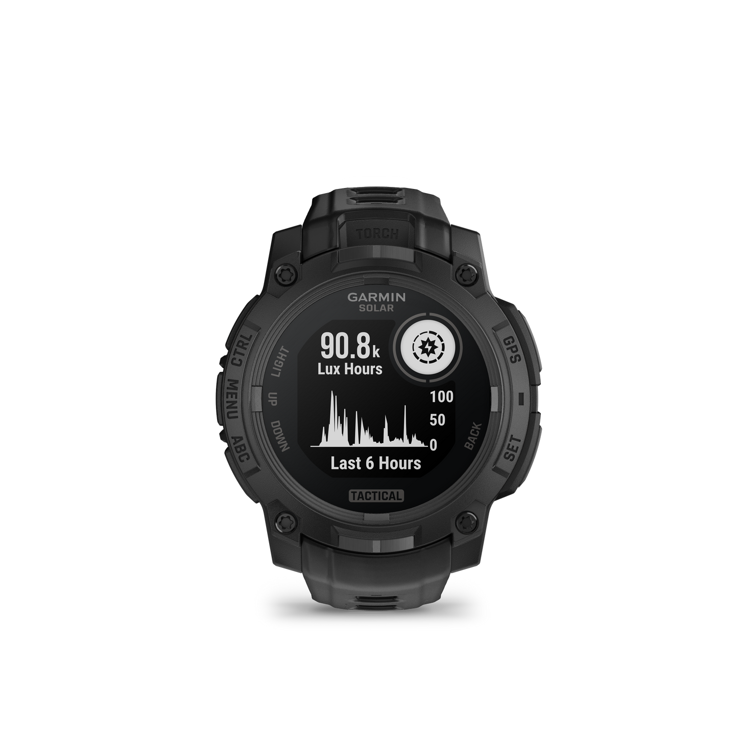 Garmin Instinct 3 Solar, (50mm), Tactical Edition, Black with Black Band (010-02935-50) by Garmin