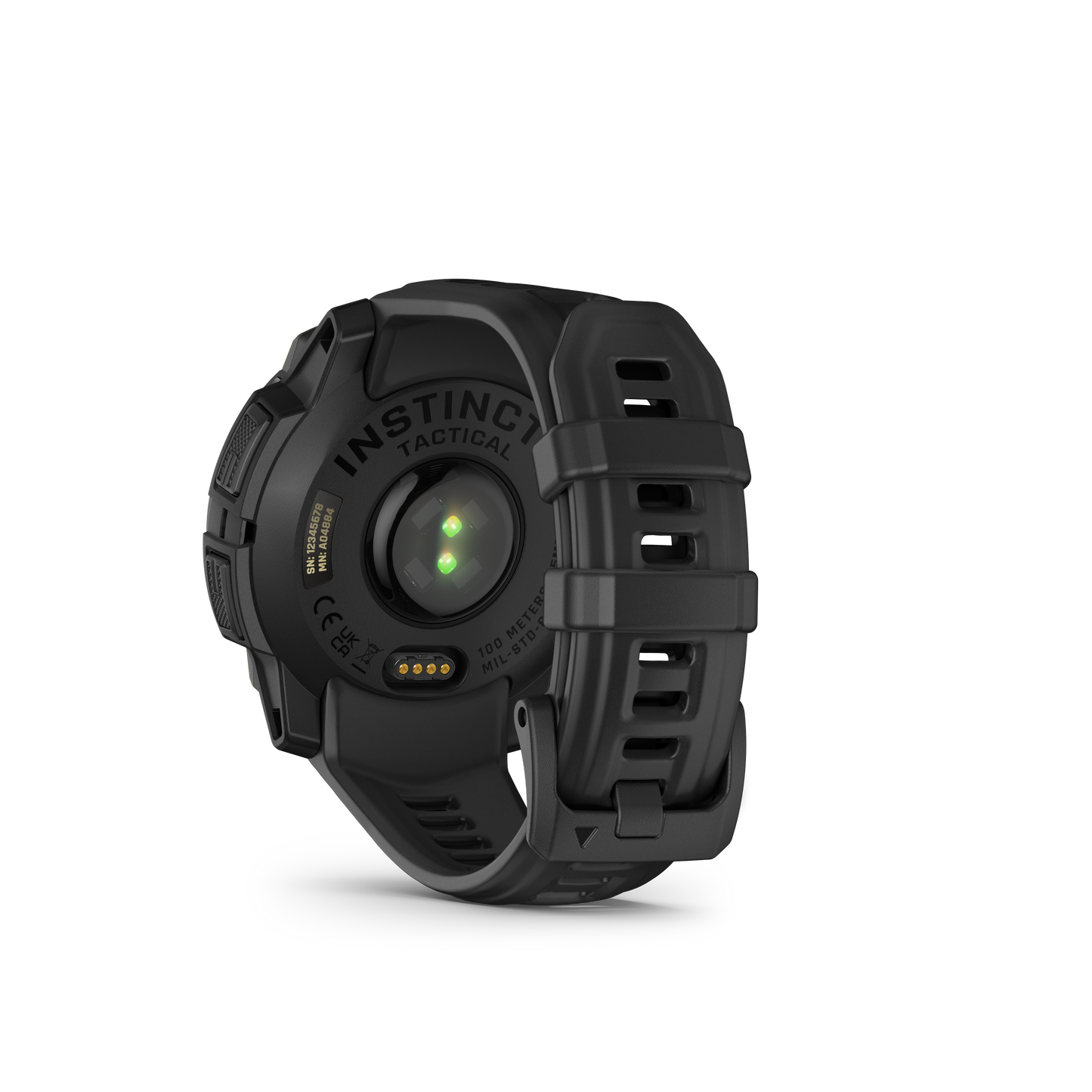 Garmin Instinct 3 Solar Tactical Edition smartwatch, 45mm, black with black band