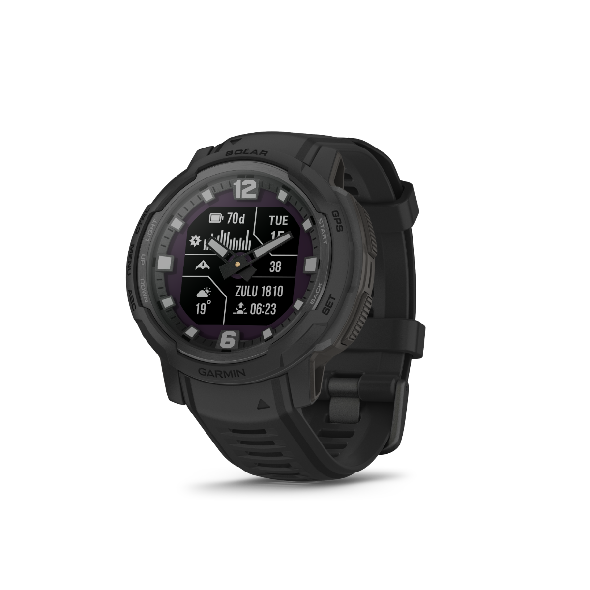 Garmin Instinct Crossover Solar Tactical Edition black smart watch