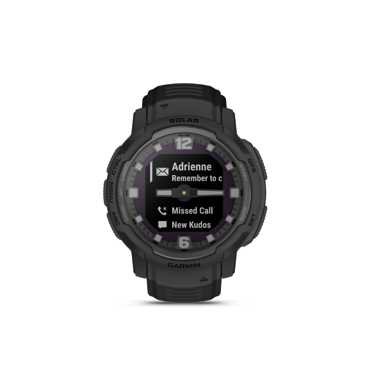 Garmin Instinct Crossover Solar Tactical Edition black smartwatch