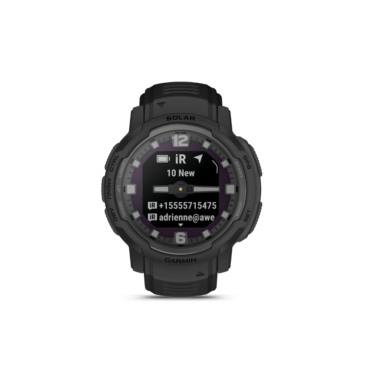 Garmin Instinct Crossover Solar Tactical Edition smartwatch, black