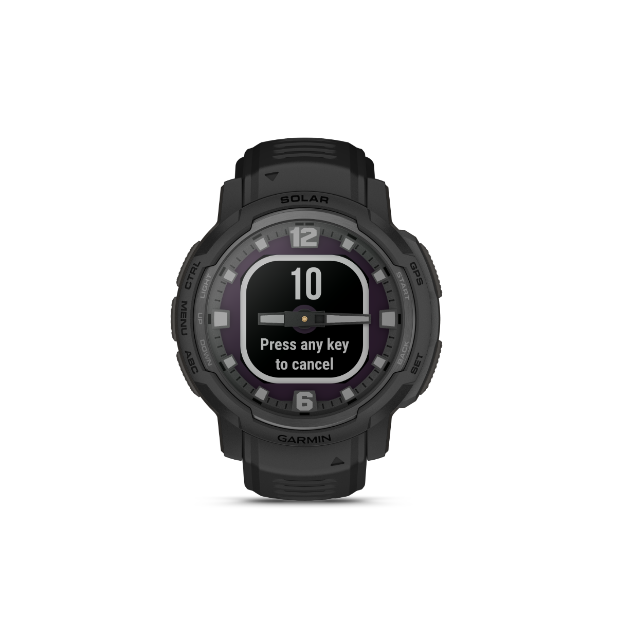Garmin Instinct Crossover Solar Tactical Edition Black smartwatch.