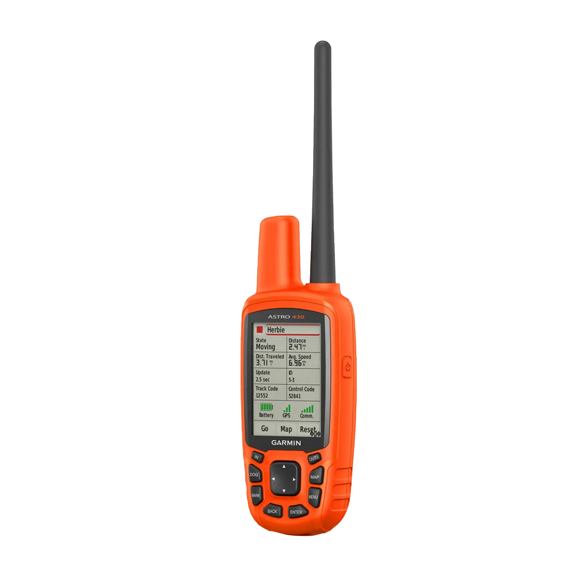 Garmin Astro 430 handheld dog-tracking device, orange, refurbished