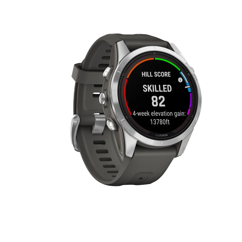 Garmin Fenix 7S Pro Solar Edition Silver with Graphite Band (010-02776-00) by Garmin