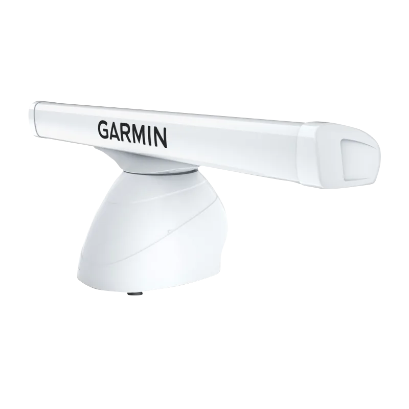 Garmin GMR 2534/2536 xHD3 open-array radar on white pedestal
