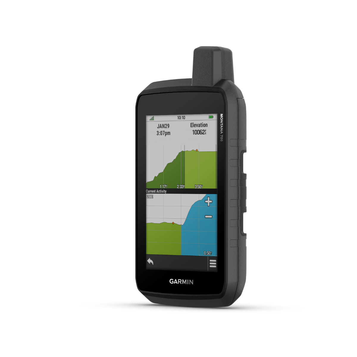 Garmin Montana 700 handheld GPS, touchscreen, certified refurbished in black