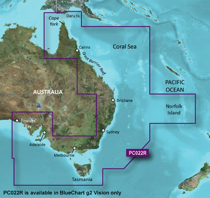 Garmin Bluechart G2 Vision East Coast Australia (010-C0756-00) by Garmin
