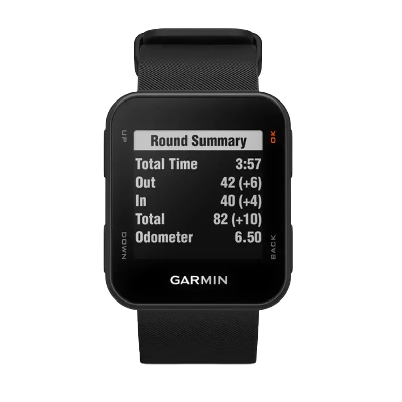 Garmin Approach S10 Black watch, certified refurbished GPS navigation device