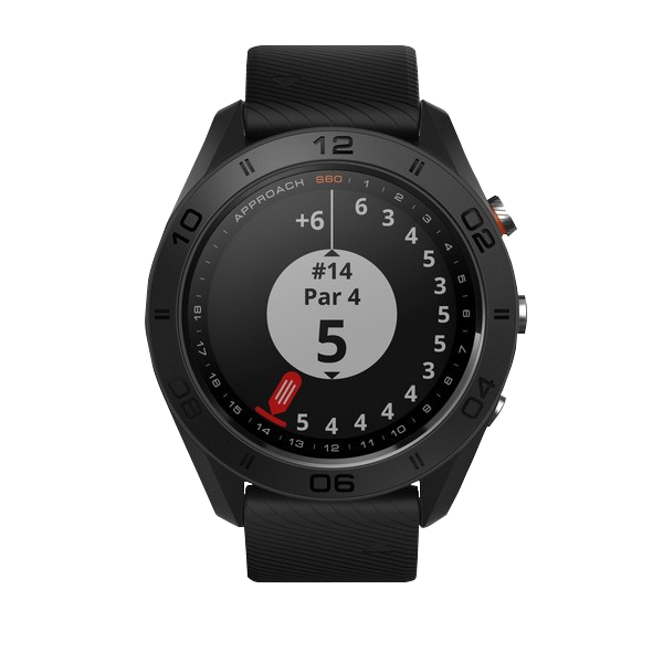 Garmin Approach S60 black golf GPS smartwatch, certified refurbished