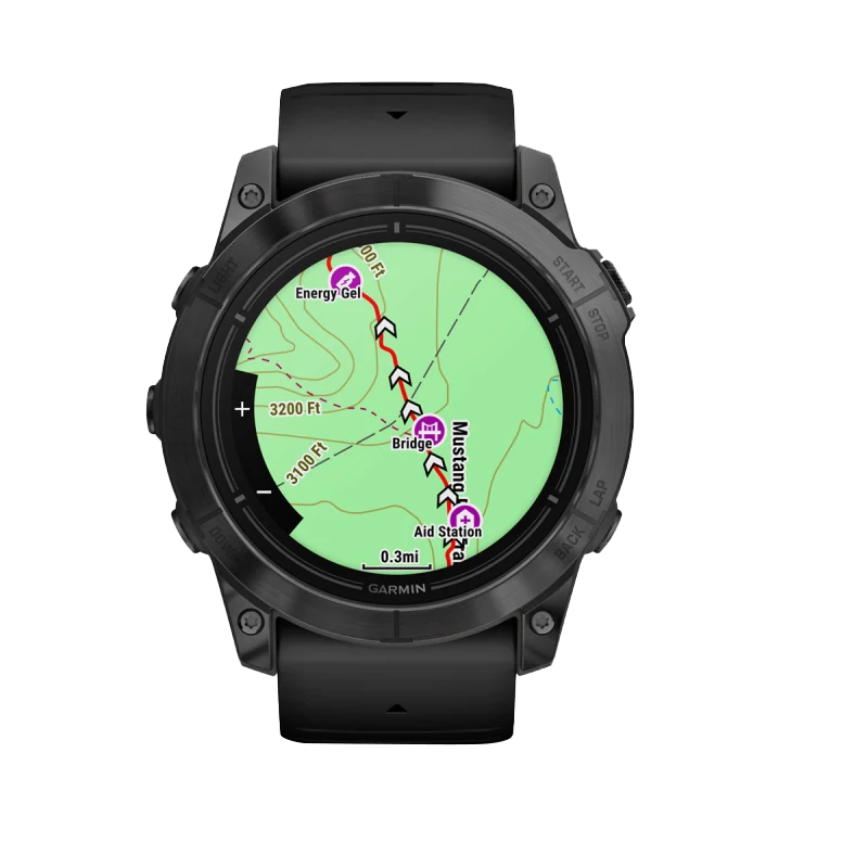 Garmin Epix Pro Gen 2 51mm slate-gray smartwatch with black band, model 010-02804-20.