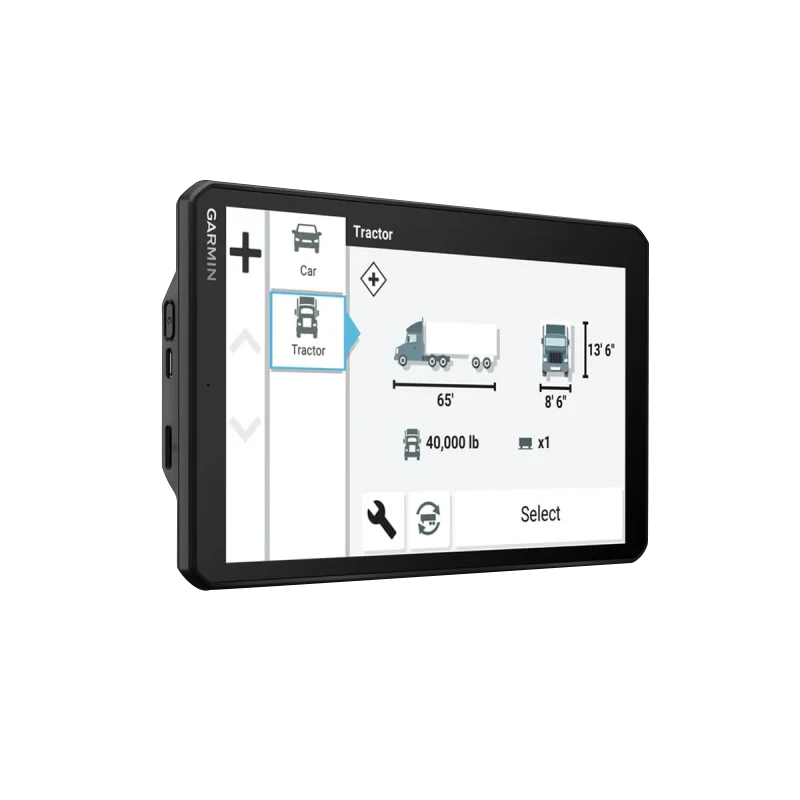 Garmin Dezl OTR810 8-inch GPS Truck Navigator, certified refurbished, Garmin brand truck navigation system