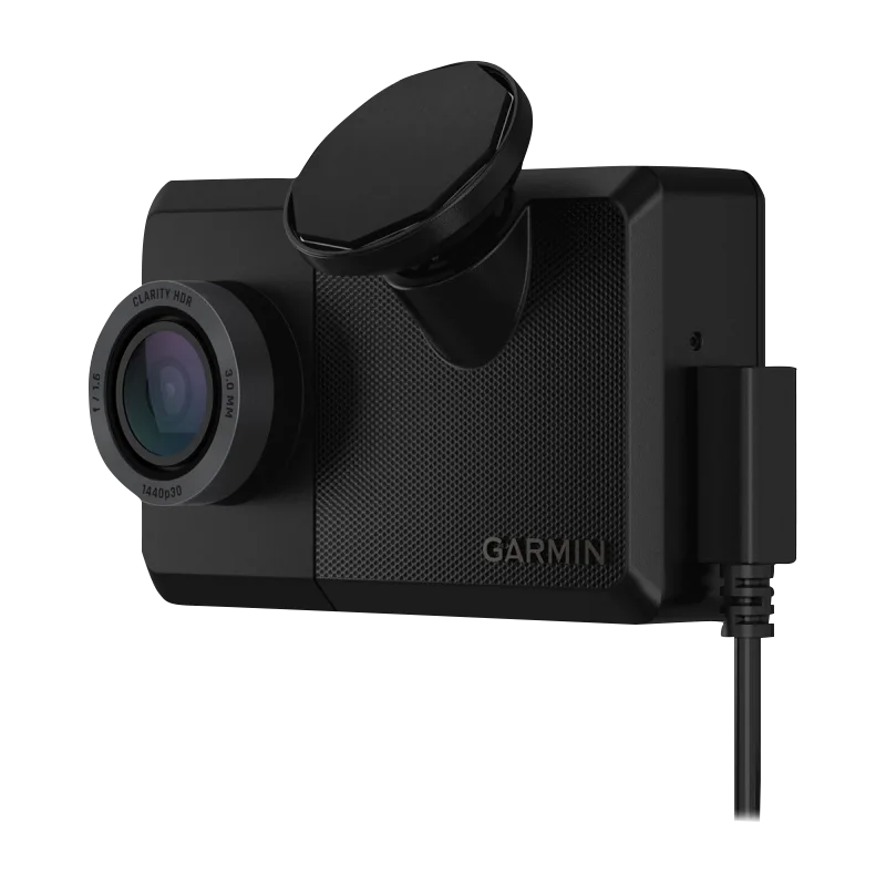 Garmin Dash Cam Live 1440p, LTE-enabled black dash cam with 140-degree FOV