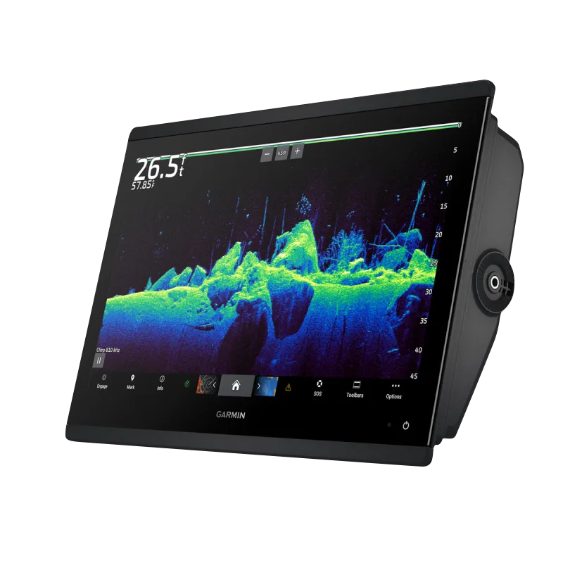 Garmin GPSMAP 1643xsv fish finder with SideVü, ClearVü and CHIRP sonar with mapping