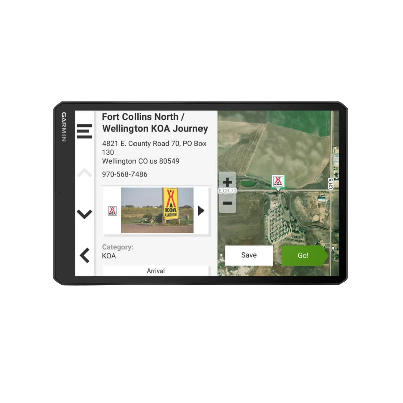 Garmin RV 1095 10-inch RV GPS Navigator with touchscreen map display