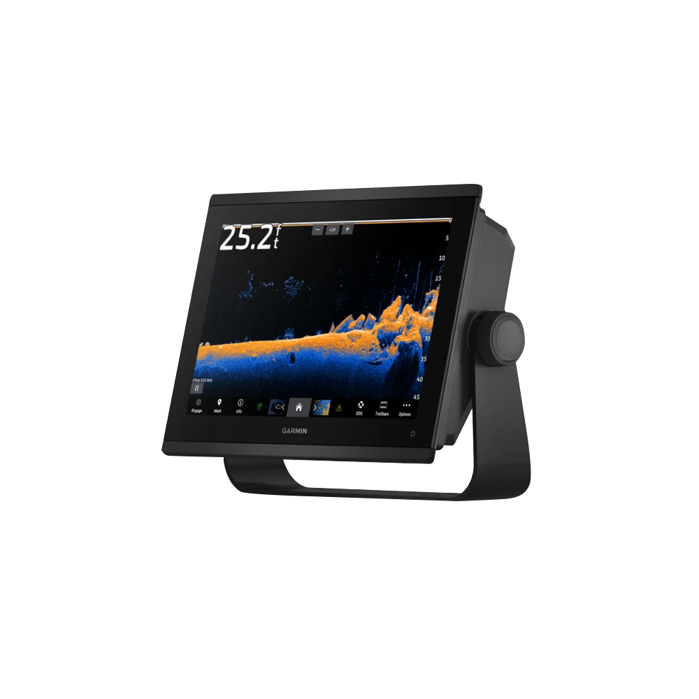 Garmin GPSMAP 1243xsv EchoMap marine chartplotter with GMR 18 HD3 radar dome, black