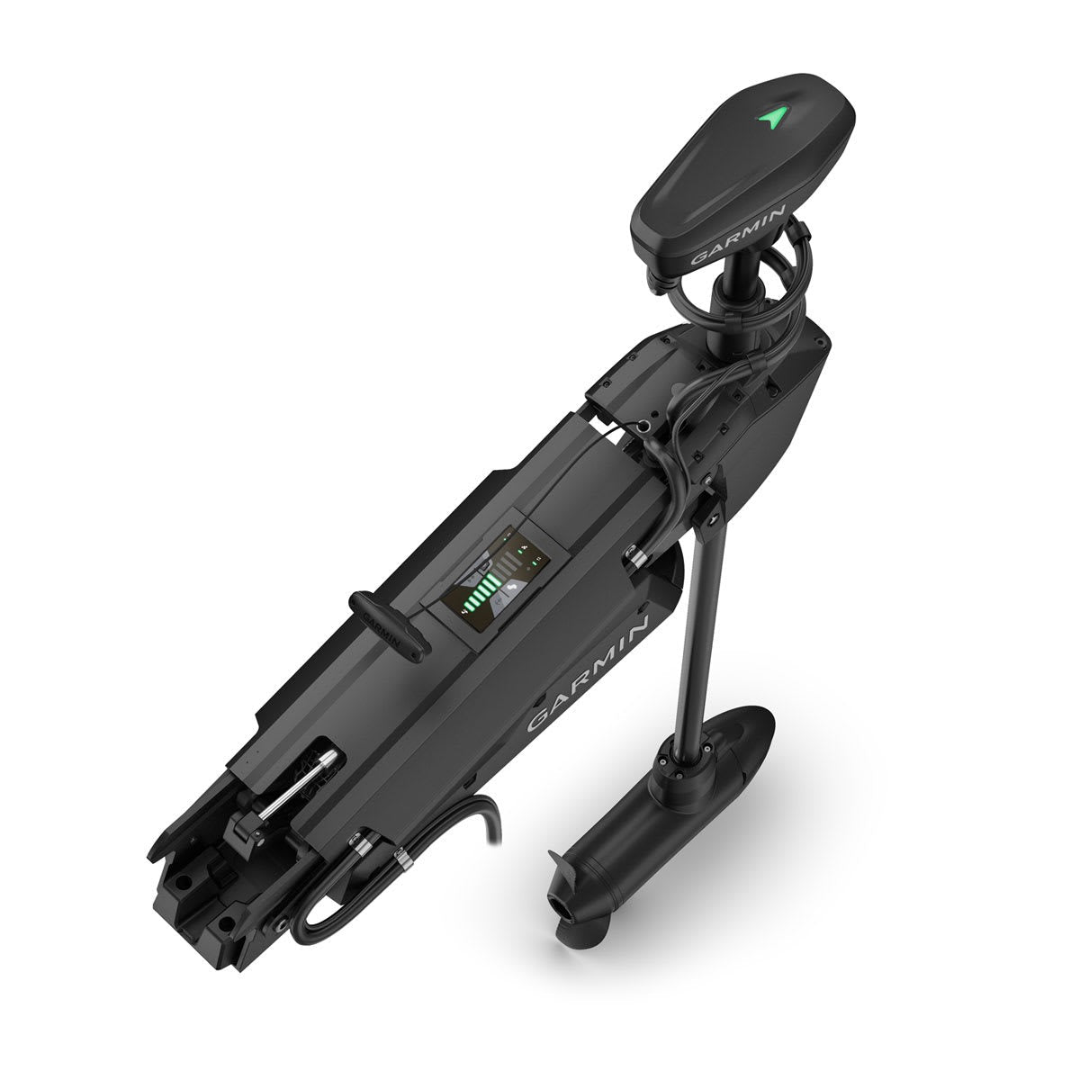 Garmin Force Pro 57-inch trolling motor in black with built-in GT56UHD-TR transducer