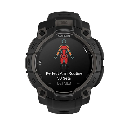 Garmin Instinct 3 AMOLED, (45mm) Black with Black Band (010-02936-00) by Garmin