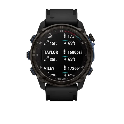 Garmin Descent Mk3i, 51 mm Carbon Gray DLC Titanium with Black Silicone Band (010-02752-10) by Garmin