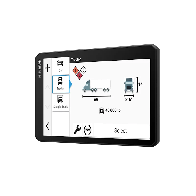 Garmin Dezl OTR720 GPS Truck Navigator, 7-inch display, black handheld unit