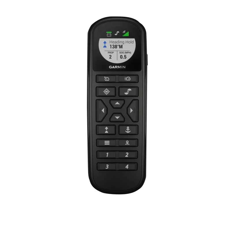 Garmin Force trolling motor handheld remote, black with LCD display