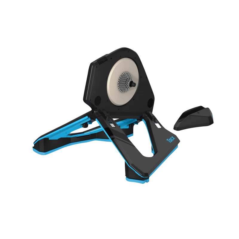 Garmin Tacx NEO Motion Plates bicycle trainer base in black with blue accents