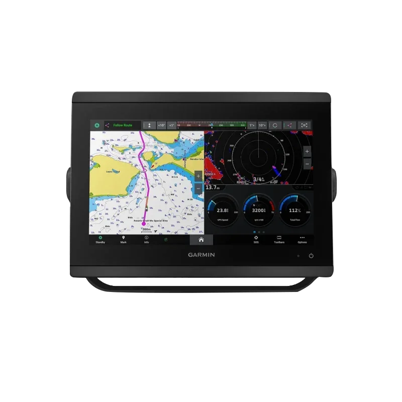 Garmin GPSMAP 8412 black marine chartplotter with worldwide basemap