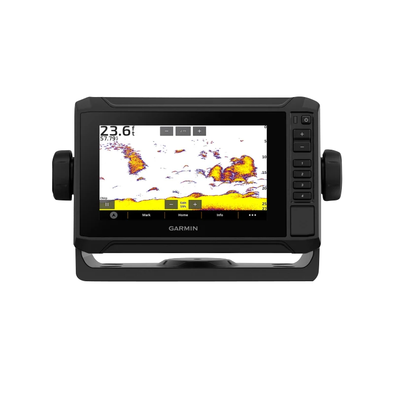 Garmin ECHOMAP UHD2 6-inch sv chartplotter with black housing and color display