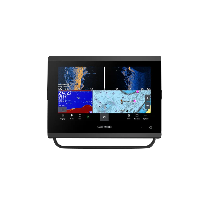 Garmin GPSMAP 743xsv marine chartplotter with SideVü, ClearVü sonar and mapping